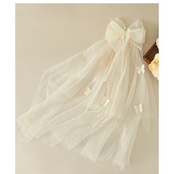 Babyhug Free Size Bow & Butterfly Clips - Purple