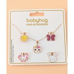 Babyhug Necklace Multicolor Free Size - Red ,Yellow