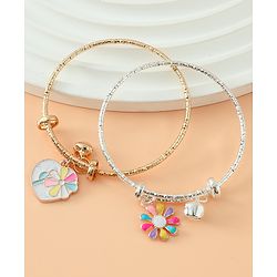 Babyhug Colorful Floral Charm Bracelet Set Pack of 2