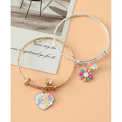Babyhug Colorful Floral Charm Bracelet Set Pack of 2