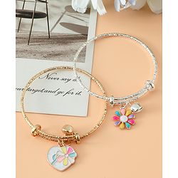 Babyhug Colorful Floral Charm Bracelet Set Pack of 2