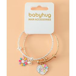 Babyhug Colorful Floral Charm Bracelet Set Pack of 2