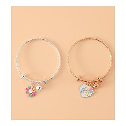 Babyhug Colorful Floral Charm Bracelet Set Pack of 2