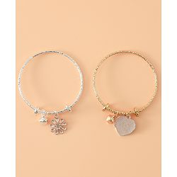 Babyhug Colorful Floral Charm Bracelet Set Pack of 2