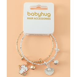 Babyhug Bracelets & Bangles Gold&Silver Free Size Girl