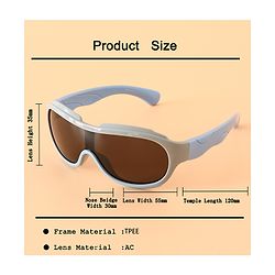 Babyhug 13 cm Baby Sunglasses Lightweight Frame Boy - Grey