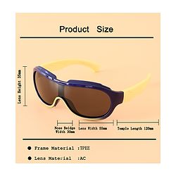 Babyhug 13 cm Baby Sunglasses Lightweight Frame Boy - Grey