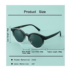 Babyhug 13.5 cm Baby Sunglasses Lightweight Frame Unisex - Black