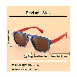 Babyhug 13 cm Baby Sunglasses Lightweight Frame Boy - Dark Blue