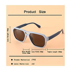 Babyhug 13 cm Baby Sunglasses Lightweight Frame Boy - Dark Blue