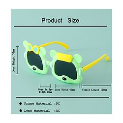 Babyhug 13 cm Baby Sunglasses Lightweight Frame Boy - Yellow