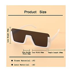 Babyhug 12 cm Baby Unisex Sunglasses Lightweight Frame - White