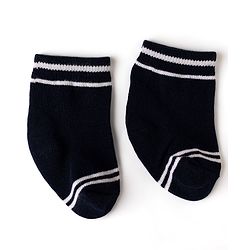 Cute Walk by Babyhug Non Terry Knit Anti-bacterial Ankle Length Striped Socks Pack of 3 - Yellow, Black & Red