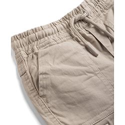 Babyhug Twill Woven Full Length Trousers with Stretch & Pockets - Beige