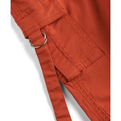 Babyhug Twill Woven Full Length Solid Color Trousers with  Cargo Pockets - Beige