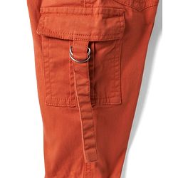 Babyhug Twill Woven Full Length Solid Color Trousers with  Cargo Pockets - Beige