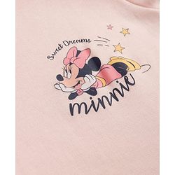 Babyhug Disney Preemie Interlock Knit Full Sleeves Sleep Suit with Minnie Mouse Print Pack of 2 - Pink