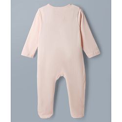 Babyhug Disney Preemie Interlock Knit Full Sleeves Sleep Suit with Minnie Mouse Print Pack of 2 - Pink