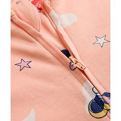 Babyhug Disney Preemie Interlock Knit Full Sleeves Sleep Suit with Minnie Mouse Print Pack of 2 - Pink
