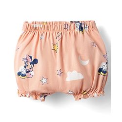 Babyhug Disney Interlock Knit  Bloomers with Minnie Mouse Graphics Pack of 2 - Pink