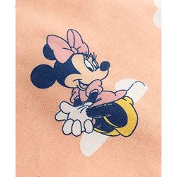 Babyhug Disney Interlock Knit Full Sleeves Jhablas with Minnie Mouse Graphics Pack of 2 - Peach & Cream