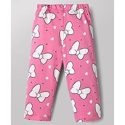 Babyhug Disney Single Jersey Knit Full Sleeves T-Shirt & Pyjama Night Suit with Marie Graphic - White