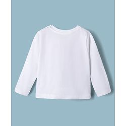Babyhug Single Jersey Knit Full Sleeves T-Shirt & Pyjama Night Suit with Minnie & Daisy Print - White