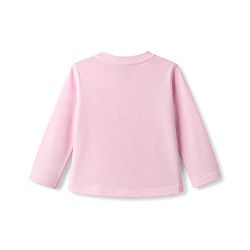 Babyhug Disney Single Jersey Knit Full Sleeves T-Shirt & Pyjama Night Suit with Minnie Mouse Print - Pink