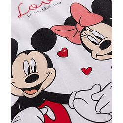 Babyhug Disney 100% Cotton Single Jersey Knit Full Sleeve T Shirt Pyjama Set With Minnie & Friends Graphic Print - Navy Blue