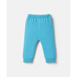 Babyhug Knit Full Sleeves Striped Sweater Set - Limegreen