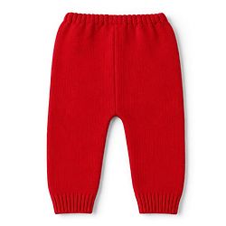 Babyhug Knit Full Sleeves Baby Sweater Set with Heart Design - Red