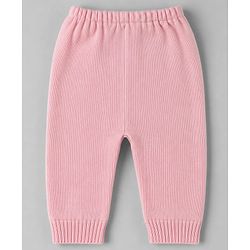Babyhug Knit Full Sleeves Baby Sweater Set with Heart Design - Red