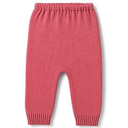 Babyhug Knit Full Sleeves Floral & Heart Design Sweater Set - Red