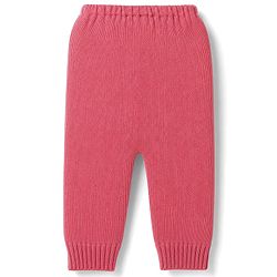 Babyhug Knit Full Sleeves Floral & Heart Design Sweater Set - Red