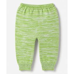 Babyhug Cable Knit Full Sleeves Sweater Set - Limegreen
