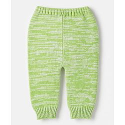 Babyhug Cable Knit Full Sleeves Sweater Set - Limegreen