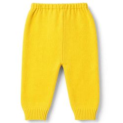 Babyhug Knit Full Sleeves Solid  Sweater Set - Yellow