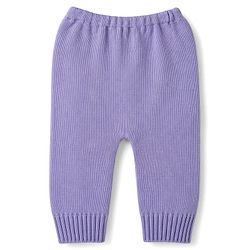 Babyhug Knit Full Sleeves Cable Knit Design Sweater Set - Lavender