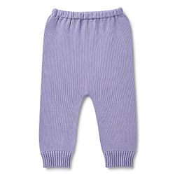 Babyhug Knit Full Sleeves  Sweater Set With Heart Design - Lavender