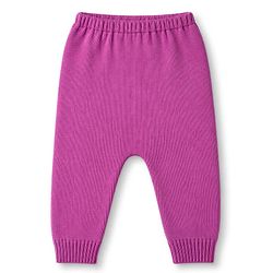 Babyhug Knit Full Sleeves Sweater Set with Polka Dots - Pink