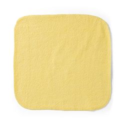 Babyhug 100% Cotton Knit Striped Hand & Face Towels Pack of 6 - Yellow & White