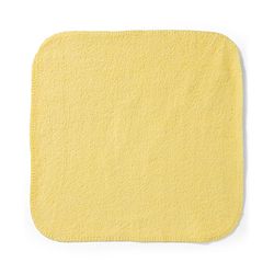 Babyhug 100% Cotton Knit Striped Hand & Face Towels Pack of 6 - Yellow & White