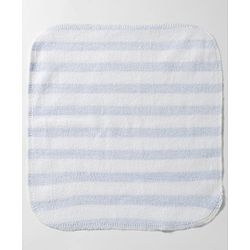 Babyhug 100% Cotton Knit Striped Hand & Face Towels Pack of 6 - Yellow, White & Blue