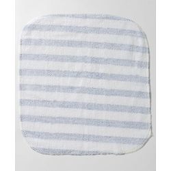 Babyhug 100% Cotton Knit Striped Hand & Face Towels Pack of 6 - Yellow, White & Blue