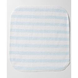 Babyhug 100% Cotton Knit Striped Hand & Face Towels Pack of 6 - Yellow, White & Blue