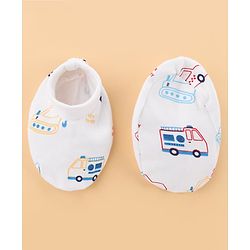 Babyhug 100% Cotton Clothing Essentials Baby Gift Set Pack of 7 - Light Blue