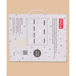 Babyhug 100% Cotton Clothing Essentials Baby Gift Set Pack of 7 - Light Blue