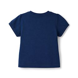 Babyhug 100% Cotton Knit Half Sleeves T-Shirt & Pyjama Night Suit with Dinosaur, Heart & Text Print - Navy Blue