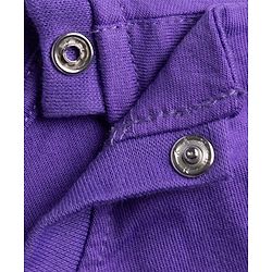 Babyhug 100% Cotton Knit Half sleeves T-Shirt & Capri Nightsuit with Strawberry & Flower Print - Violet