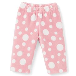 Babyhug Knit Full Sleeves Co-Ords T-Shirt & Pyjama Winter Nightsuit with Polka Dots Design - Pink